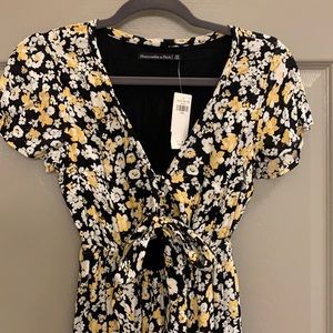 Abercrombie & Fitch Floral High Low Dress XS